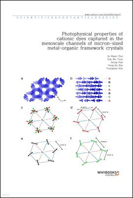 Photophysical properties of cationic dyes captured in the mesoscale channels of micron-sized metal-organic framework crystals