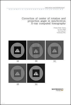 Correction of center of rotation and projection angle in synchrotron X-ray computed tomography