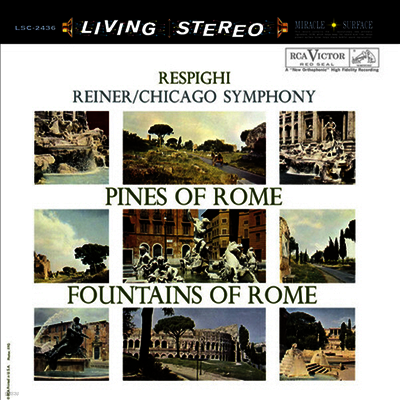 Fritz Reiner — 레스피기: 로마의 소나무, 로마의 분수 (Respighi: Pines Of Rome, Fountains Of Rome) (45RPM)(Super Analog) - Fritz Reiner 앨범 커버