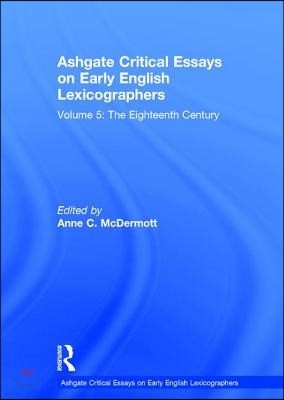 Ashgate Critical Essays on Early English Lexicographers