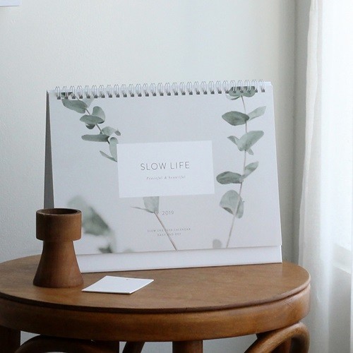 2019 Slow life desk calendar - 슬로우라이프 데스크캘린더
