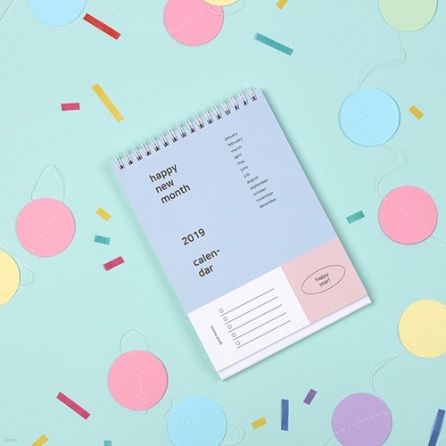2019 Happy month desk calendar - 해피먼스 캘린더