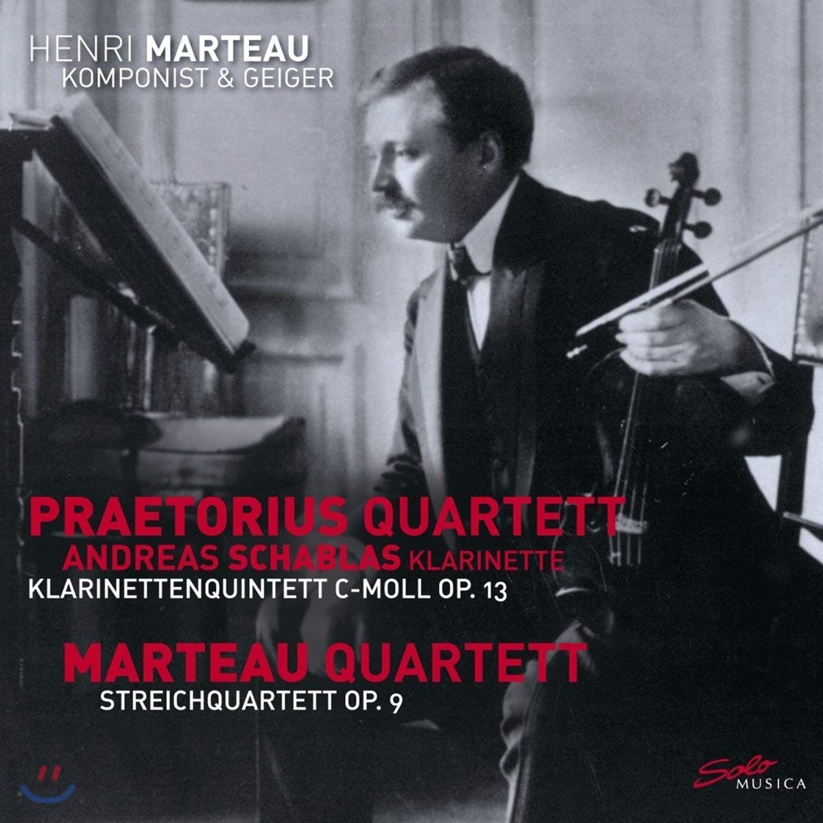 Praetorius Quartett 앙리 마르토: 클라리넷 오중주, 현악사중주 2번 (Henri Marteau: Clarinet Quintet, String Quartet No. 2)