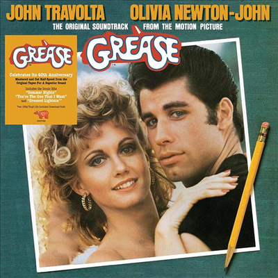 O.S.T. - Grease (׸)(O.S.T.)(MP3 Download)(40th Anniversary Edition)(180G)(Gatefold Cover)(Half Speed Mastering 2LP)