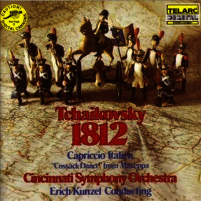 Erich Kunzel — 차이코프스키: 1812년 서곡, 이탈리아 기상곡 (1812 Overture, Capriccio Italien) (DMM Direct Cut)(Gatefold) - Erich Kunzel 앨범 커버