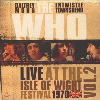 The Who — Live At The Isle Of Wight Vol 2 앨범 커버