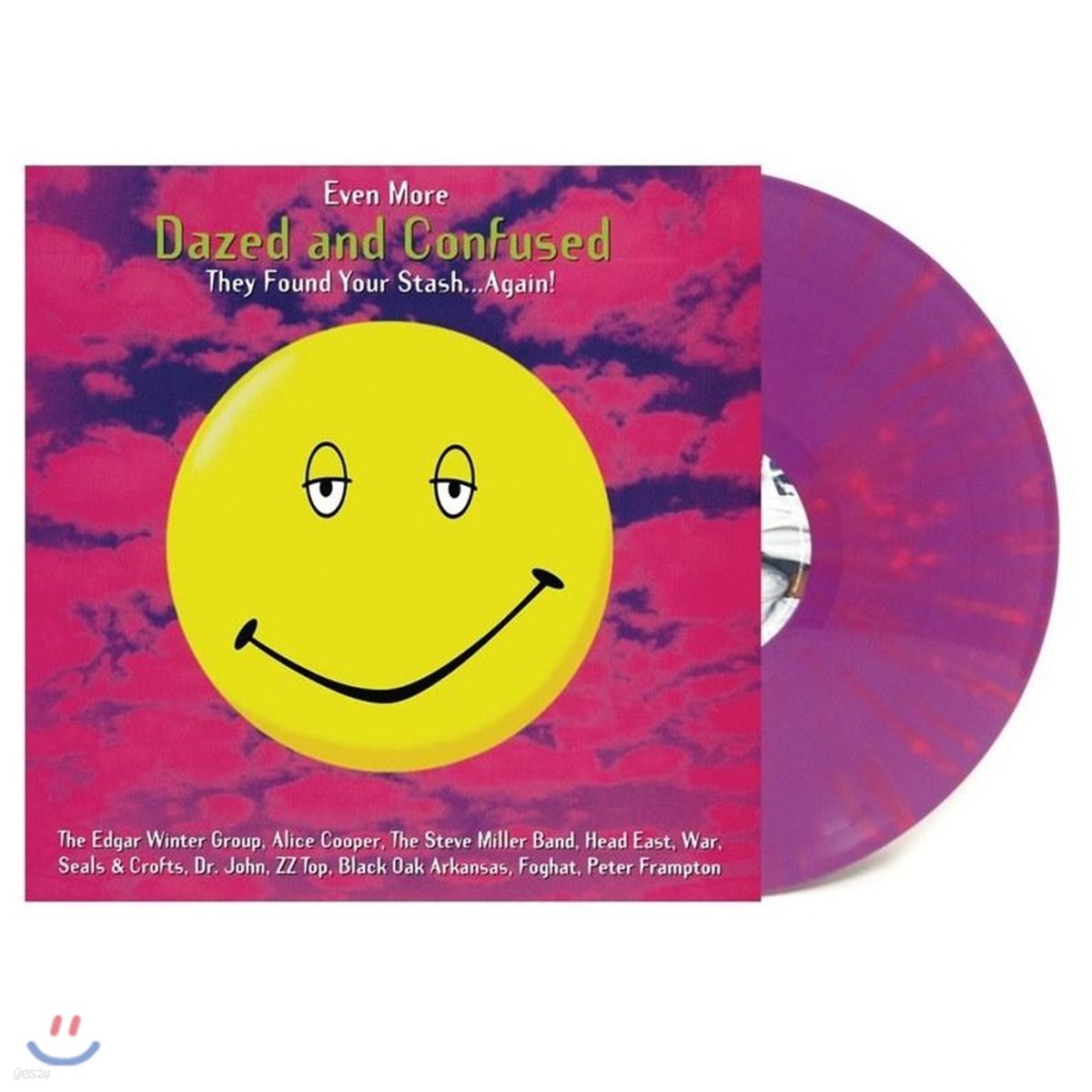 &#39;멍하고 혼돈스러운 &#39; 영화음악 [데이즈드 앤 컨퓨즈드] (Dazed and Confused OST vol.2 - Even More Dazed and Confused) [퍼플 &amp; 핑크 스플래터 컬러 LP]