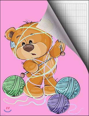 Knitting Design Graph 2: 3 Paper; 2 Stitches Measures 3 Rows for Oversized Yarn, Thick Wool or Knitting Double