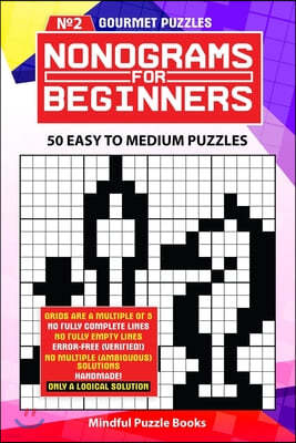Nonograms for Beginners 2: 50 Easy to Medium Puzzles