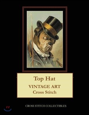 Top Hat: Vintage Art Cross Stitch Pattern
