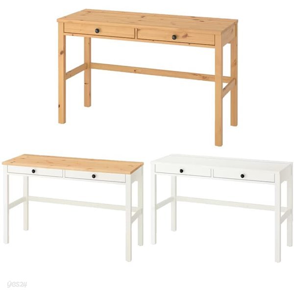 이케아 HEMNES 헴네스 책상+서랍2/사무용책상/테이블