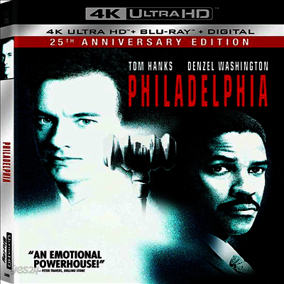 Philadelphia: 25th Anniversary Edition (필라델피아) (1993) (한글자막)(4K Ultra HD + Blu-ray + Digital)