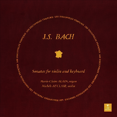 Michele Auclair,Marie-Claire Alain — 바흐: 바이올린 소나타 (Bach: Sonata for Violin & Organ BWV.1014-1019) - Michele Auclair 앨범 커버