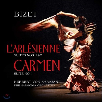 Herbert Von Karajan, Berlin Philharmonic Orchestra — Herbert Von Karajan 비제: 아를르의 여인, 카르멘 (Bizet: L’Arlesienne, Carmen) 헤르베르트 폰 카라얀 앨범 커버