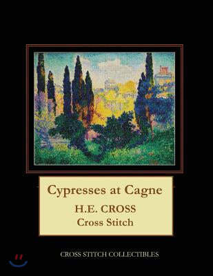 Cypresses at Cagnes: H.E. Cross cross stitch pattern