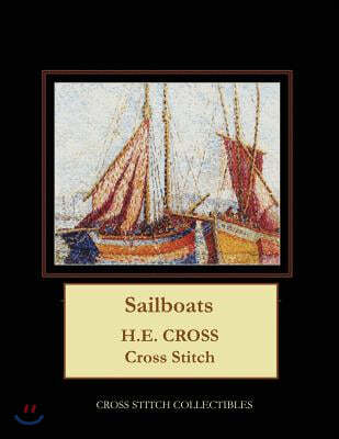 Sailboats: H.E. Cross cross stitch pattern