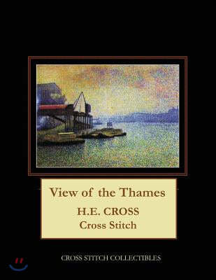 View of the Thames: H.E. Cross cross stitch pattern