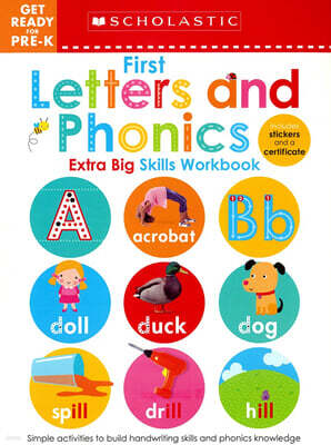 First Letters and Phonics Get Ready for Pre-K Workbook