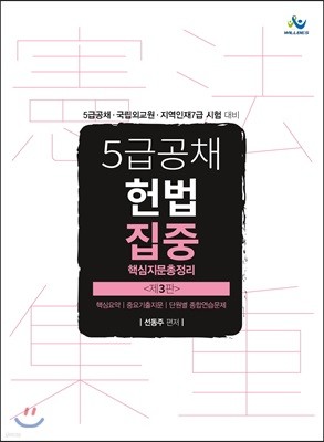 5급공채 헌법집중 핵심지문총정리