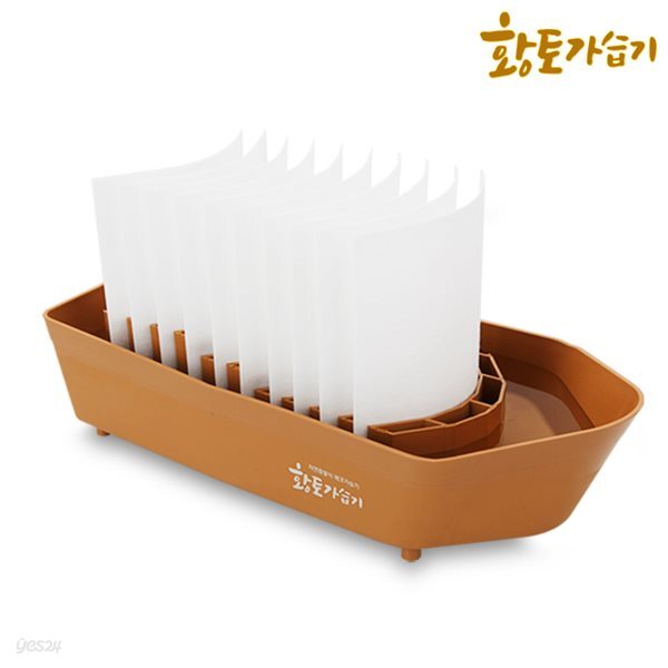 전기 소음 없는 자연증발식 에코 황토가습기 미니가습기 자연기화방식