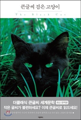 큰글씨 검은 고양이