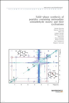 Solid-phase synthesis of peptides containing aminoadipic semialdehyde moiety and their cyclisations