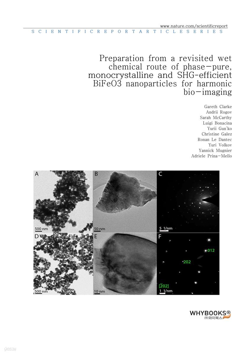 Preparation from a revisited wet chemical route of phase-pure, monocrystalline and SHG-efficient BiFeO3 nanoparticles for harmonic bio-imaging