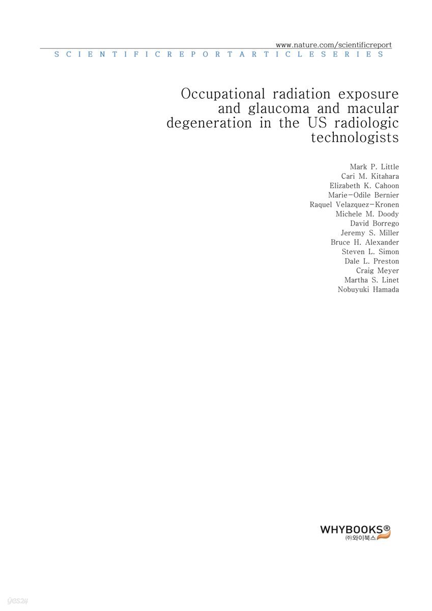 Occupational radiation exposure and glaucoma and macular degeneration in the US radiologic technologists