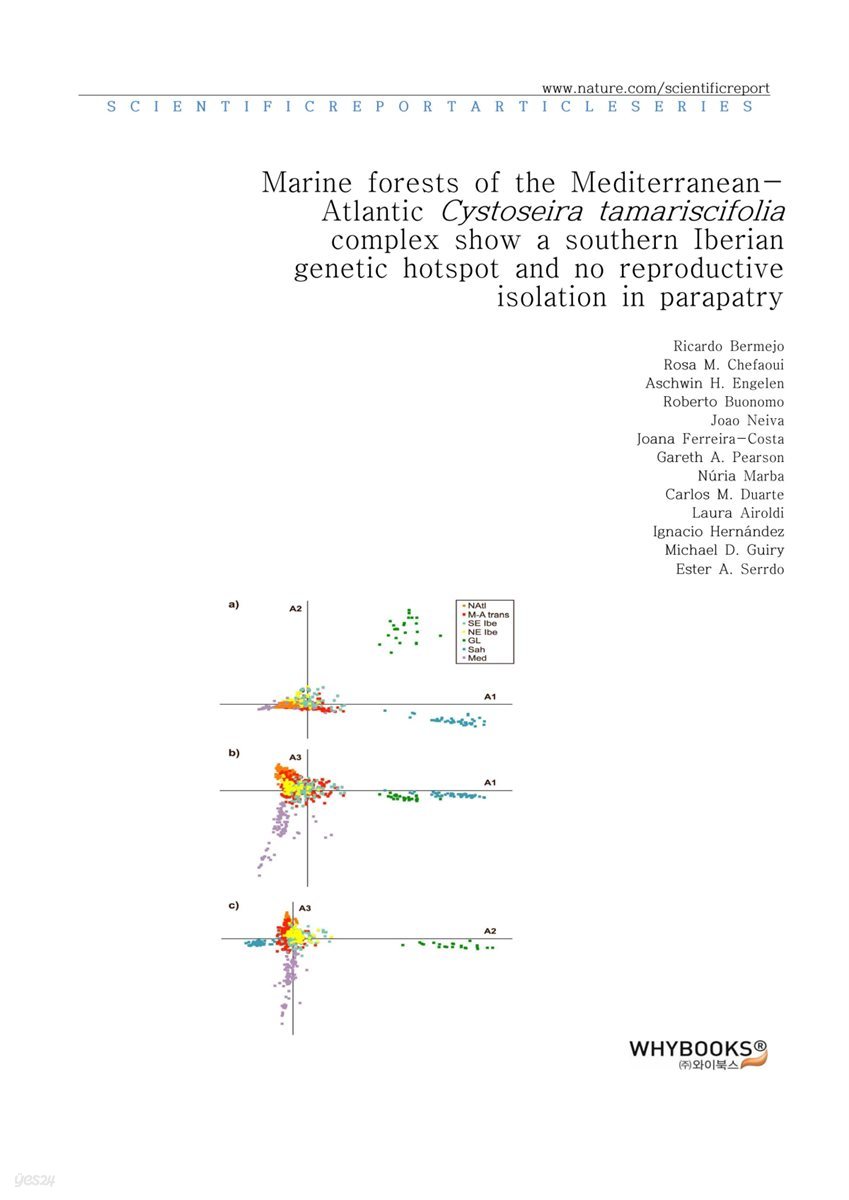 Marine forests of the Mediterranean-Atlantic Cystoseira tamariscifolia complex show a southern Iberian genetic hotspot and no reproductive isolation in parapatry