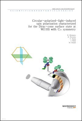 Circular-polarized-light-induced spin polarization characterized for the Dirac-cone surface state at W(110) with C2v symmetry