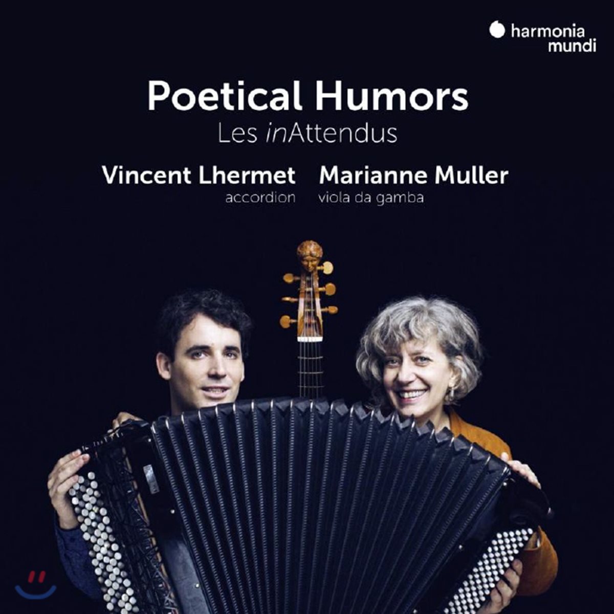 Les inAttendus '시적 유머' - 아코디언과 비올라 다 감바로 연주하는 17세기 영국 음악 (Poetical Humors - Transkriptionen Fur Viola Da Gamba &amp; Akkordeon) 레진아탕듀