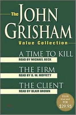 John Grisham Value Collection(A Time to Kill, The Firm, and The Client : Audio Cassette