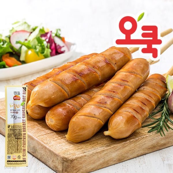 [오쿡]불갈비맛 닭가슴살 핫바