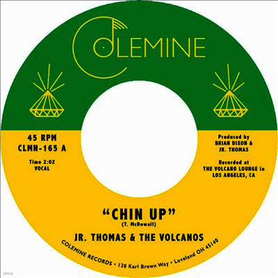Jr. Thomas & The Volcano — Chin Up / Spellbound 앨범 커버
