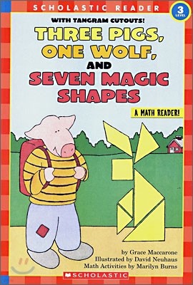 Scholastic Hello Math Reader Level 3 : Three Pigs, One Wolf, and Seven Magic Shapes
