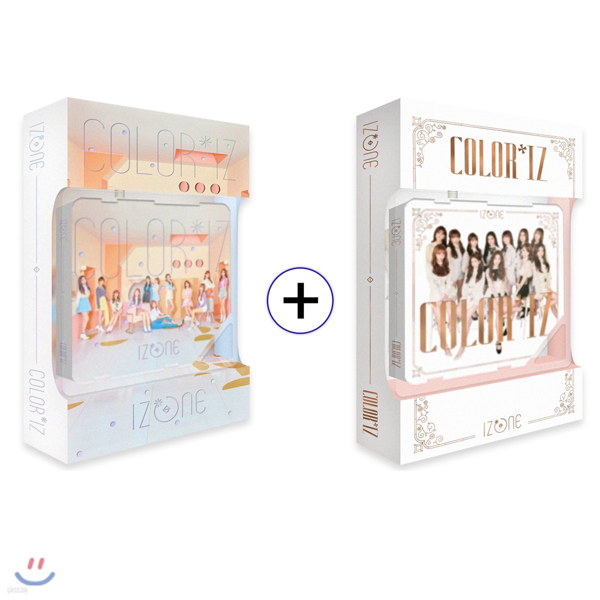 IZ*ONE キノ セット COLOR*IZ 아이즈원 (IZ*ONE) - COLOR*IZ [Color+Rose / SET] [스마트 뮤직 앨범