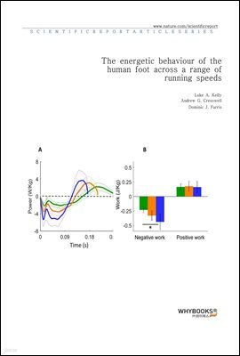 The energetic behaviour of the human foot across a range of running speeds
