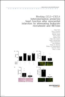 Blocking CCL5-CXCL4 heteromerization preserves heart function after myocardial infarction by attenuating leukocyte recruitment and NETosis