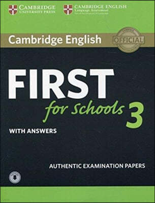Cambridge English First for Schools 3 Student's Book with Answers with Audio
