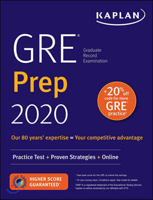 GRE Prep 2020 - Practice Tests + Proven Strategies + Online