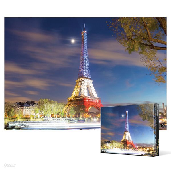 2000피스 직소퍼즐 - 국기색으로빛나는 에펠탑 (미니)