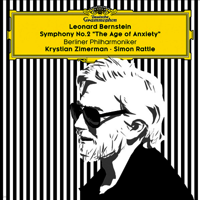 Simon Rattle,Krystian Zimerman — 번스타인: 교향곡 2번 '불안의 시대' (Bernstein: Symphony No. 2 'The Age of Anxiety') - Simon Rattle 앨범 커버