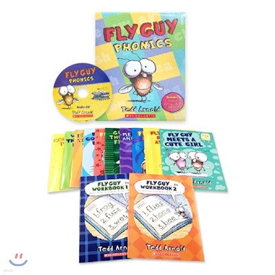 플라이 가이 파닉스 12종 박스 세트 (CD 1장 포함) : Fly Guy Phonics Boxed Set (12 Books + 1 Audio CD)