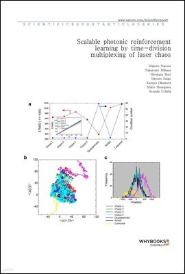 Scalable photonic reinforcement learning by time-division multiplexing of laser chaos