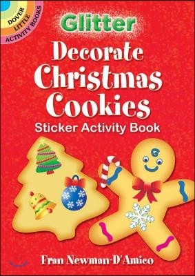 Glitter Decorate Christmas Cookies Sticker Activity Book