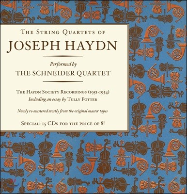 The Schneider Quartet ̵:  4 (The String Quartets of Joseph Haydn) [15CD Boxset]