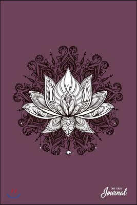 Dot Grid Journal: Purple Lotus Flower Dotted Pages Diary - Experience Mindfulness Pain Anxiety Therapy Write in Workbook for Tracking Ha