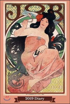 Independently Published 2019 Diary: Job Poster Advertisement 1898 Art Nouveau Week to View Diary (6x9 80 Pages A5)
