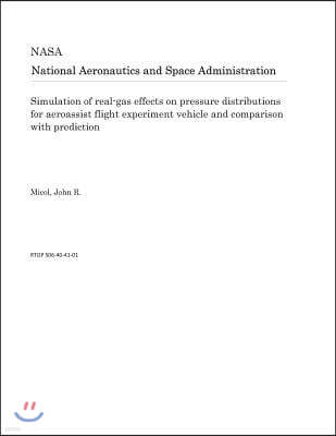 Simulation of Real-Gas Effects on Pressure Distributions for Aeroassist Flight Experiment Vehicle and Comparison with Prediction