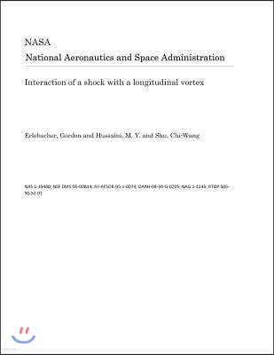 Interaction of a Shock with a Longitudinal Vortex